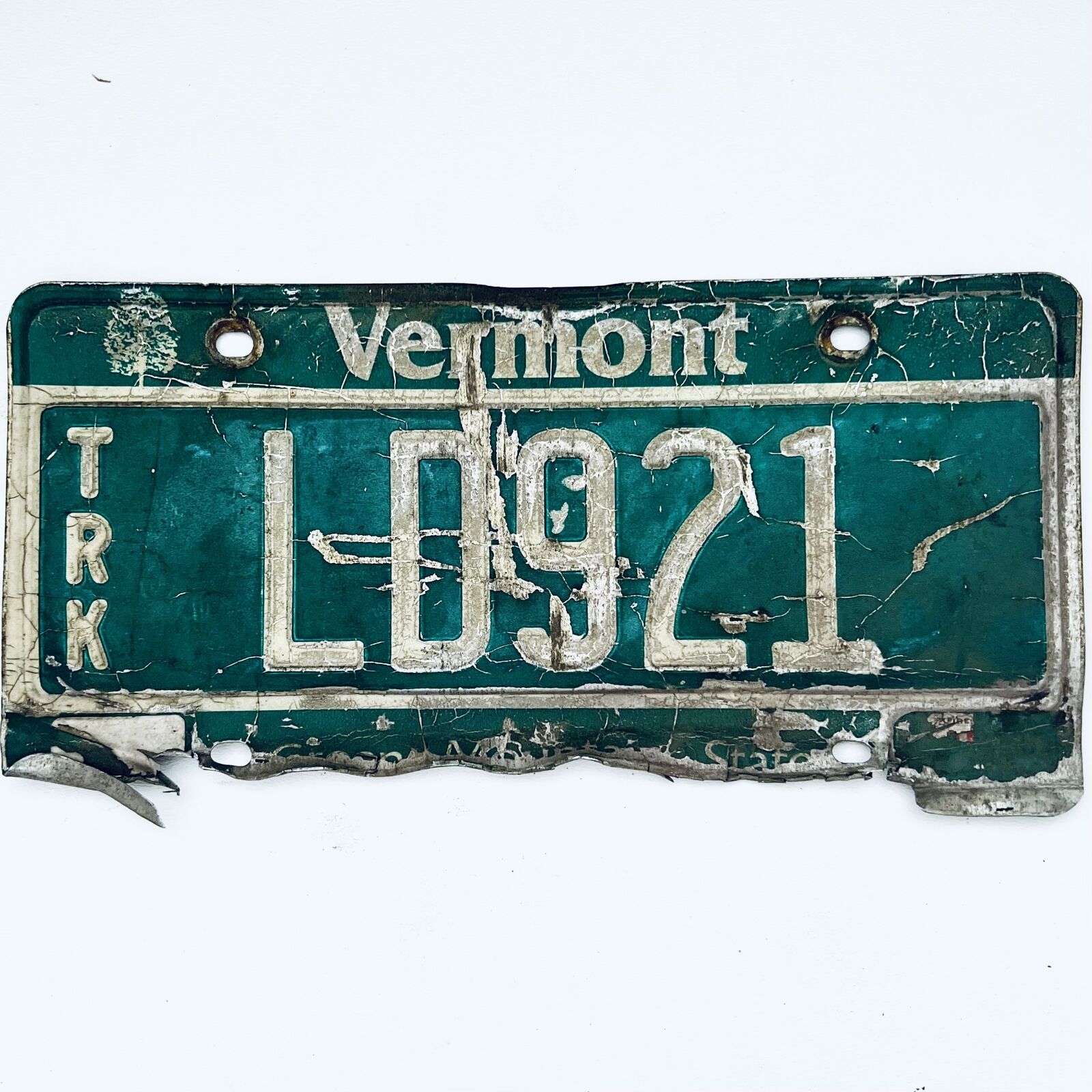 United States Vermont Green Mountain Truck License Plate Ld921