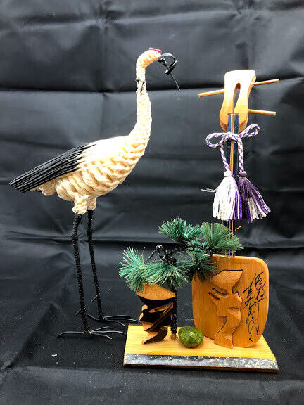 Japanese Creative Sousaku Bamboo Shamisen /crane 2pic