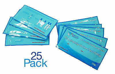 Clinicalguard Pack Of 25 Individually Sealed Early Pregnancy Test Strips