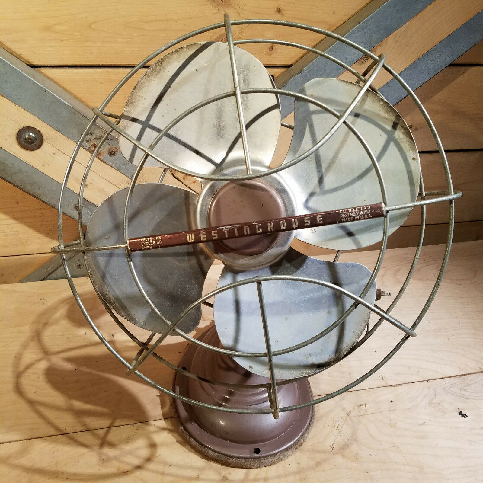 Westinghouse Electric Fan Oscillating No 12la3 Usa Vintage  Swanky Barn