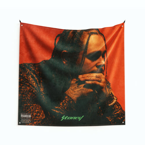Post Malone "stoney" Art Music Album Poster Wall Hanging Tapestry Flag 3ft/4ft