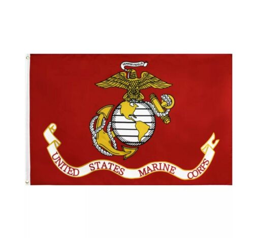 Us Marine Corps Flag  Polyester 3' X 5'