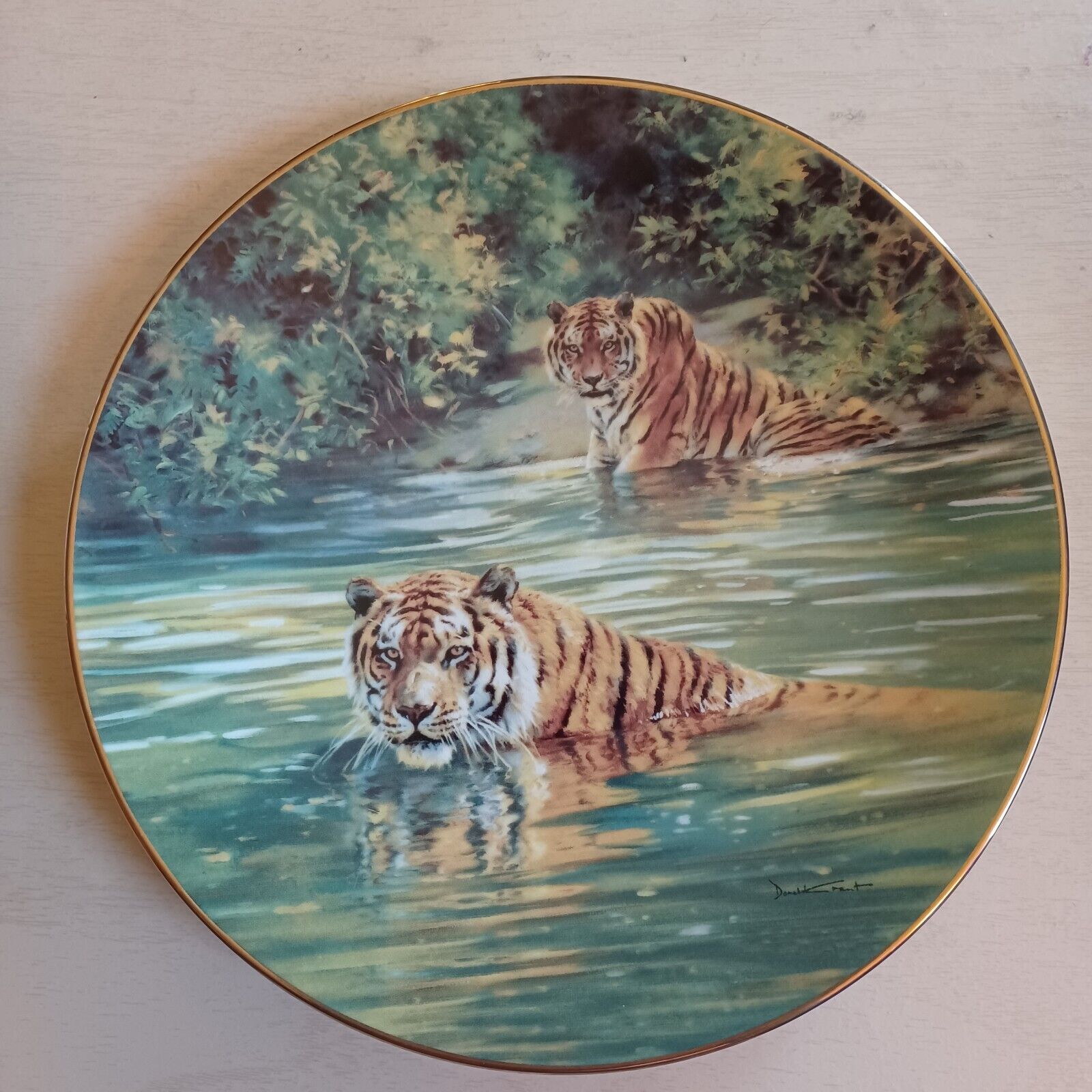 Bradex, Limited Edition "cool Cats" Donald Grant, Decorative Plate, #2871b