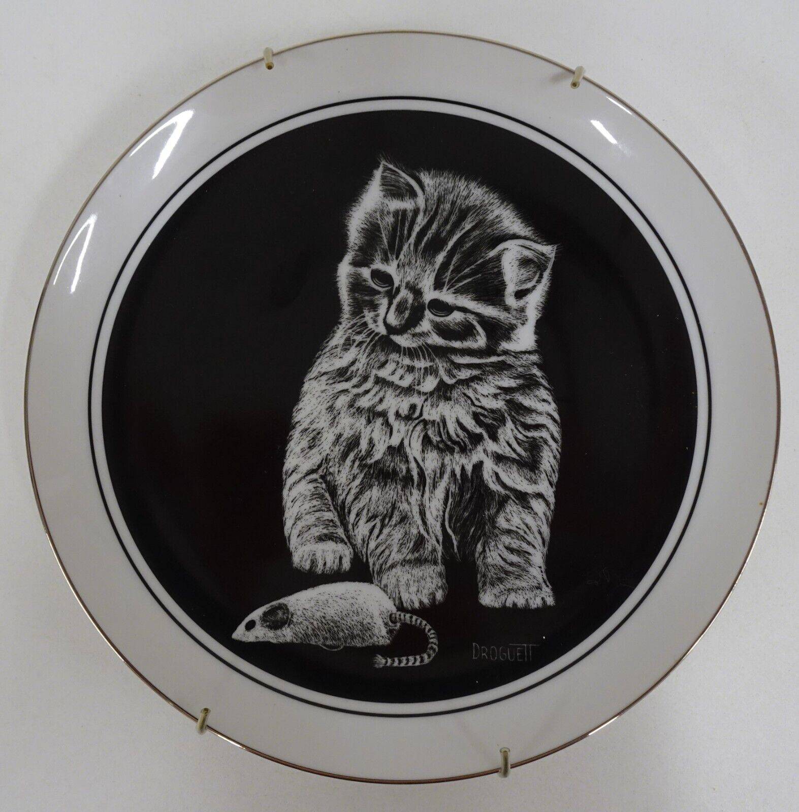 Lot 4 Kitten's World Royal Cornwall Collector Plates Droguett 1979 #1 #3 #4 #5