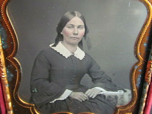 Young Victorian Woman Daguerreotype Photograph By Anson Studio In New York City