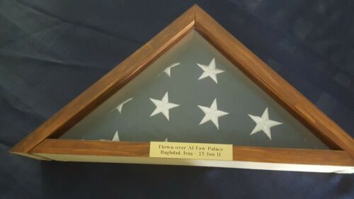 Wood Us Flag Military Ceremonial/ Burial Case