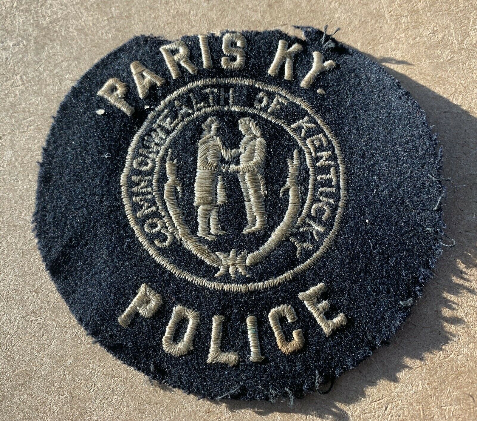 Vintage Paris Kentucky Ky Police Patch Felt