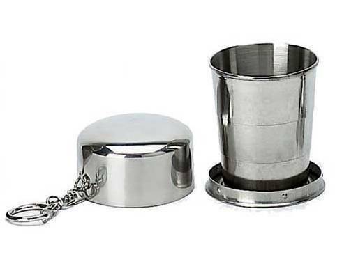 Stainless Travel Folding Cup Portable Retractable Telescopic Collapsible