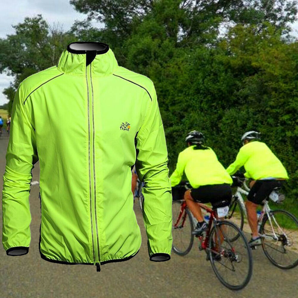 Men's Cycling Jacket Bike Jacket/windbreaker/raincoat Quick Dry Green Bike Wear