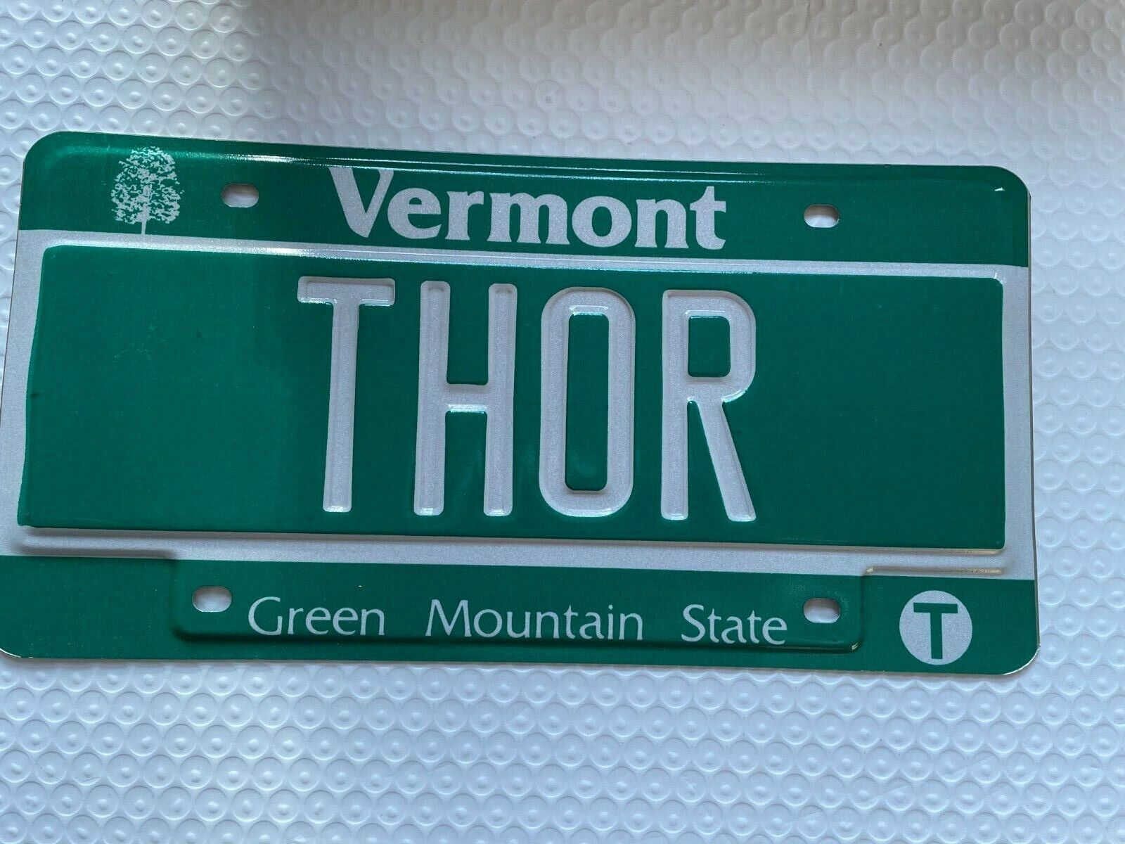 Vermont Vt Vanity License Plate Set Thor Marvel Superhero Super Hero (vv6)