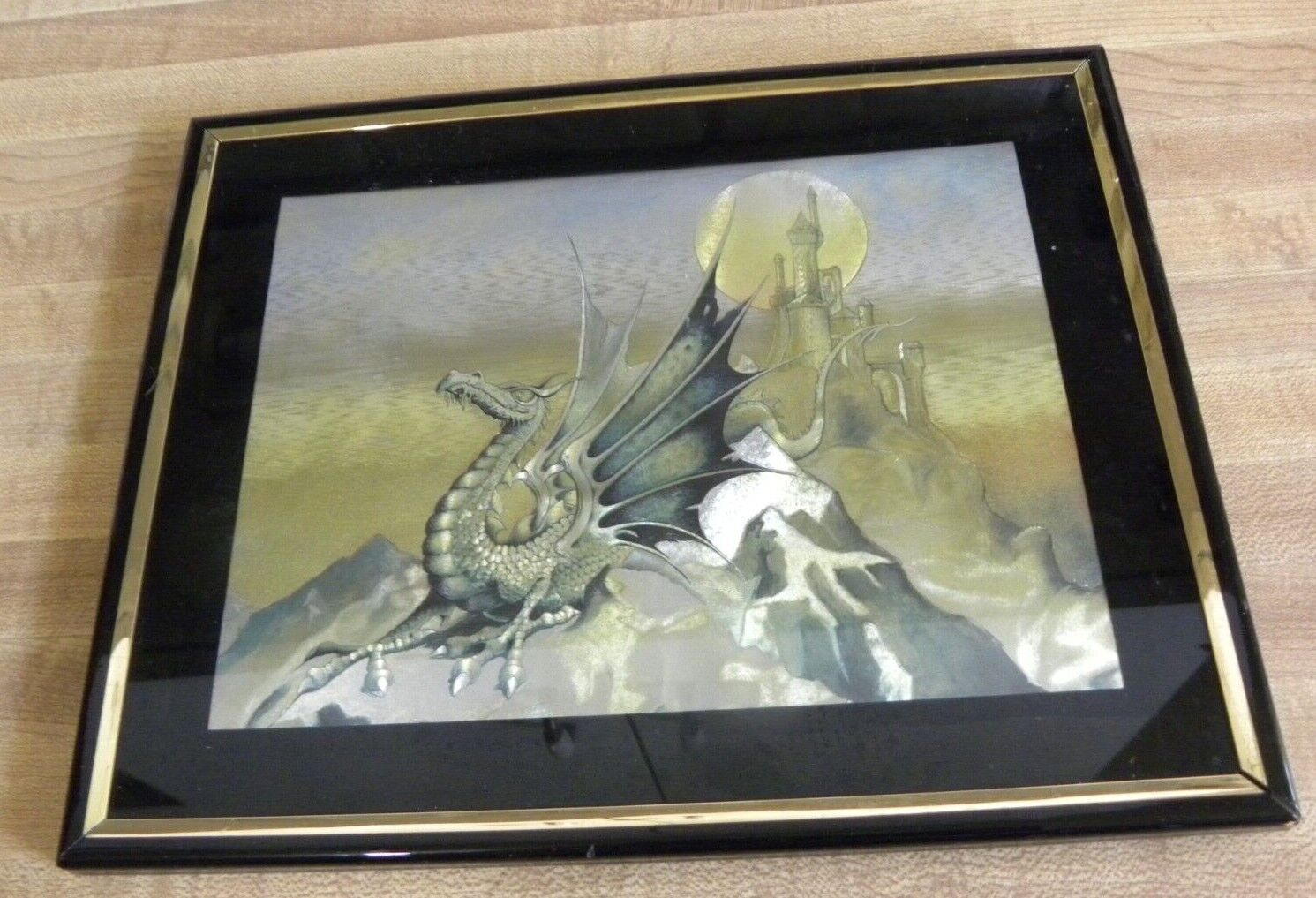 Manifestations Magic Effects Dragon Fantasy Picture Framed