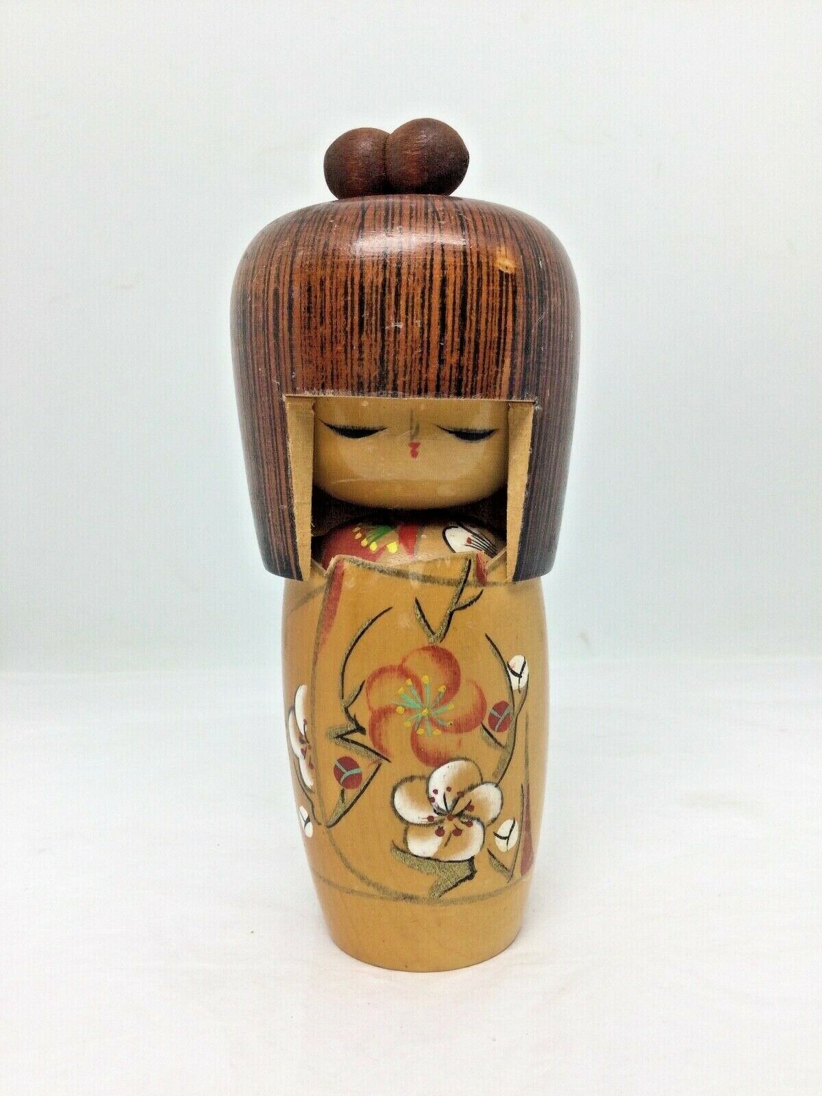 Vintage 6" Creative Kokeshi By Tanaka Kojo Akira Tsunesaki Wooden Doll Japan