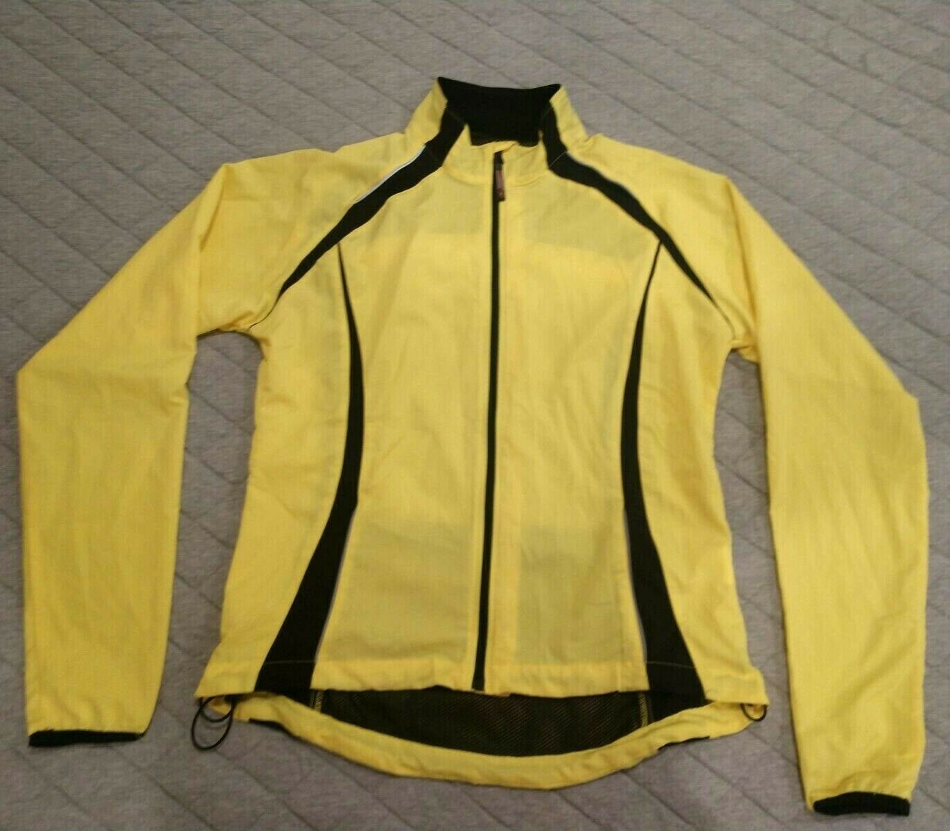 Bellwether Women Yellow Cycling Lightweight Jacket Size L
