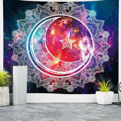 59"celestial Wall Hanging Tapestry Art Decoration Bedroom Living Room Picnic Mat