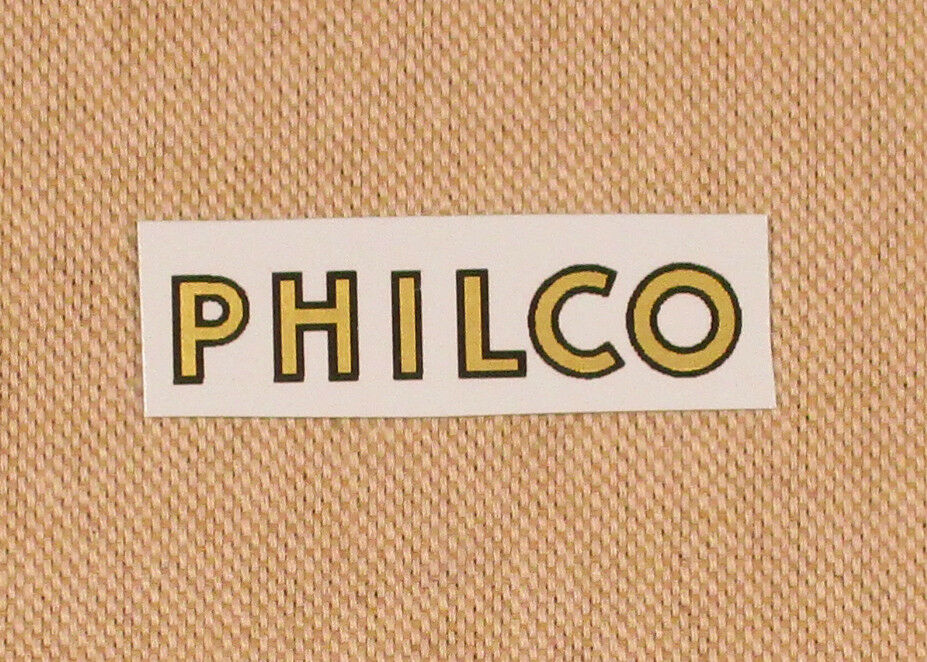 Philco Radio Logo Water Slide Decal - Old Antique Wood Vintage Tube Radio Parts