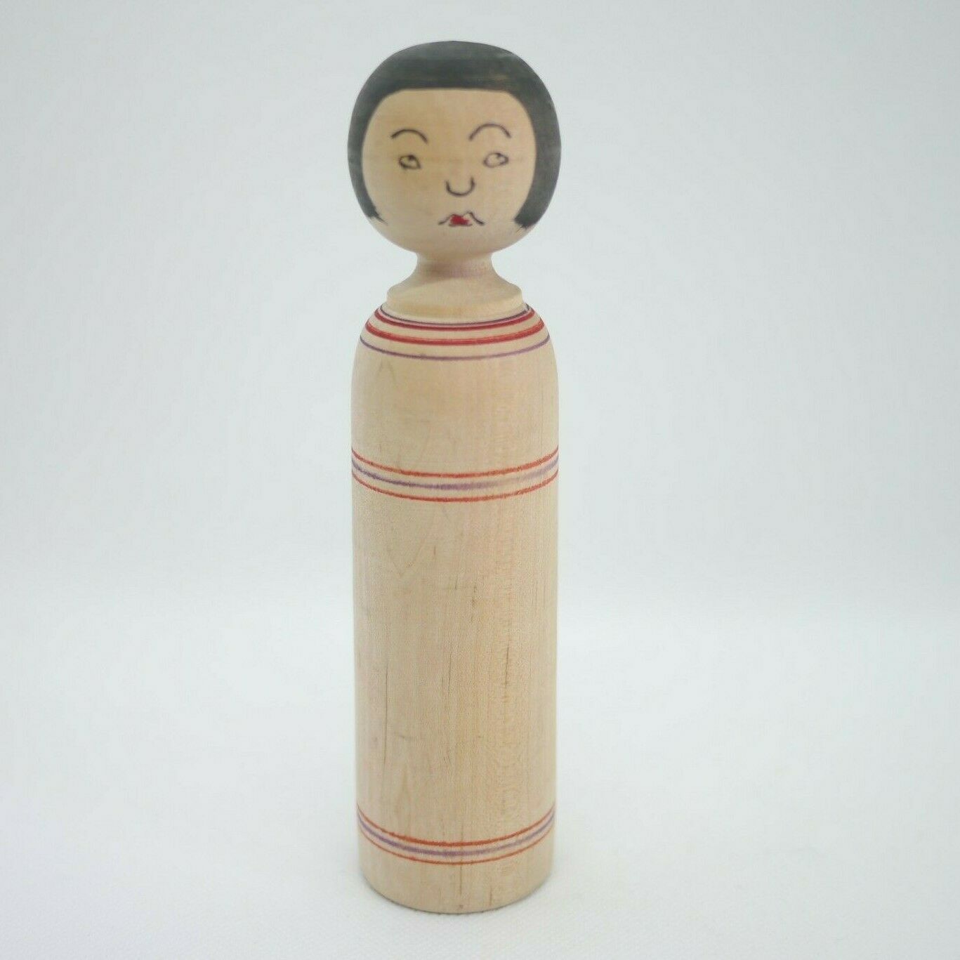 18cm Japanese Kokeshi Doll Akira Kon (1953-) Meitaro Mamiya Style