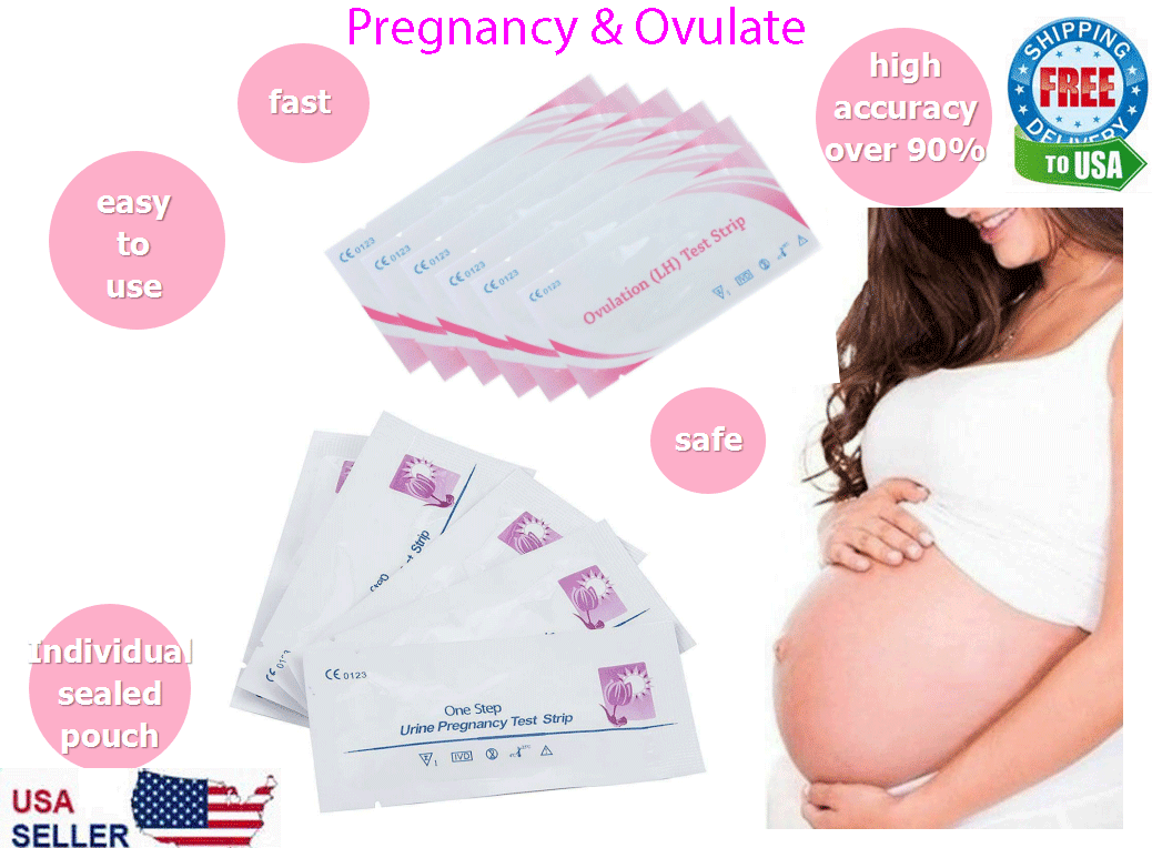 Hcg Early Pregnancy Test Strips Urine Lh Ovulation Fertility One Step From Us