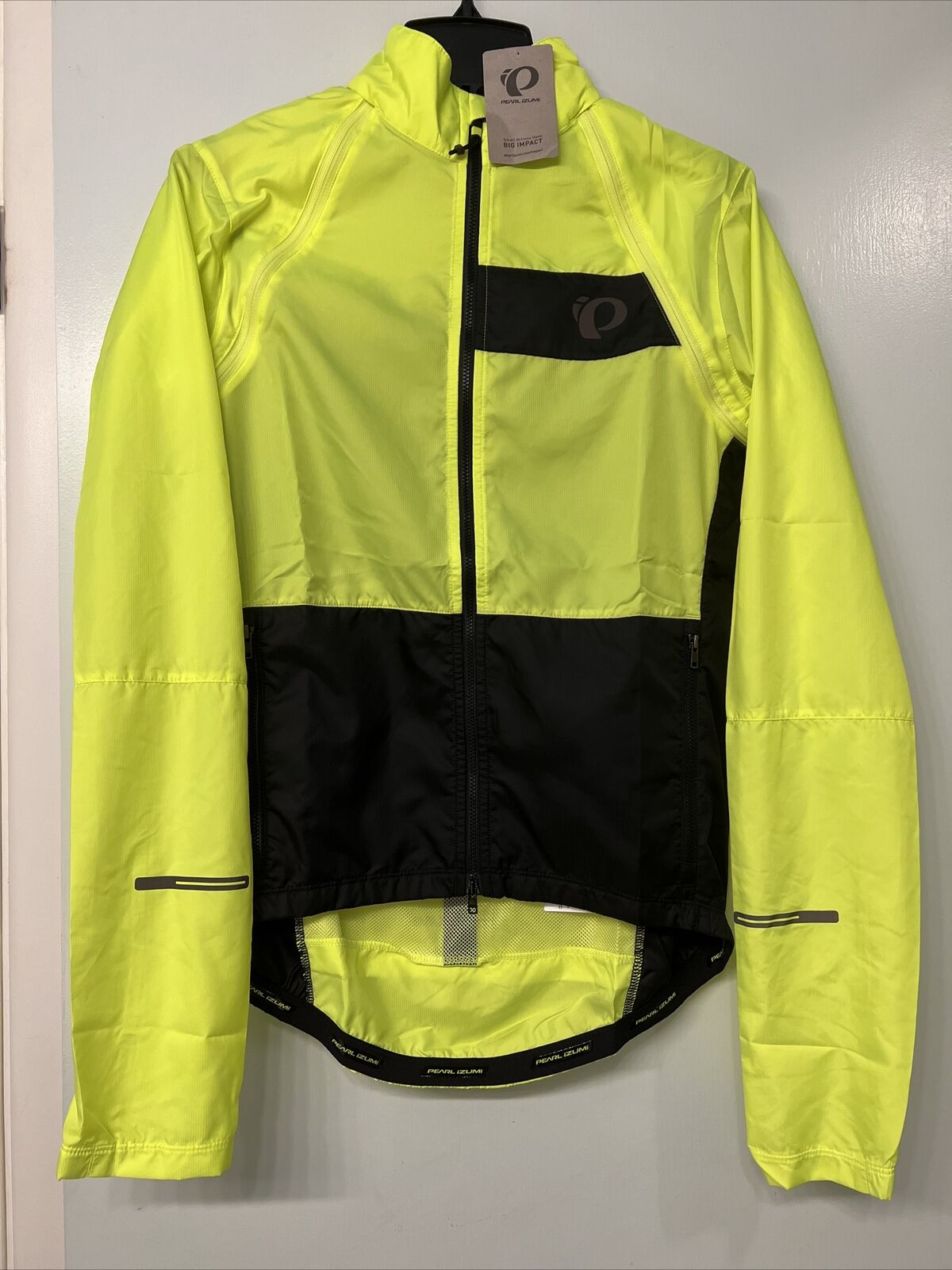 Pearl Izumi Men's Elite Escape Convertible Cycling Jacket Yellow/black Small