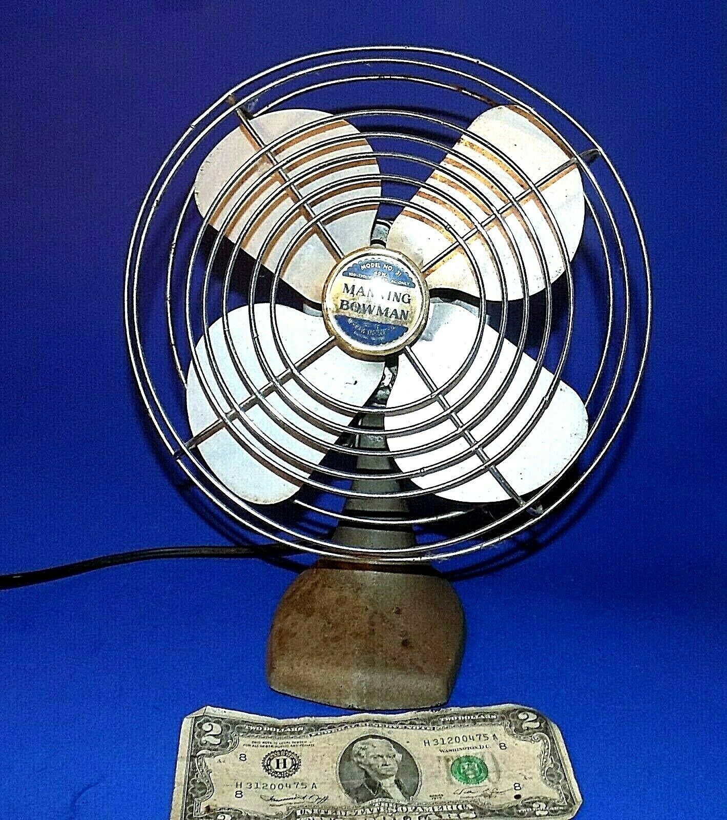Vintage Manning-bowman Model No.31 Electric Fan