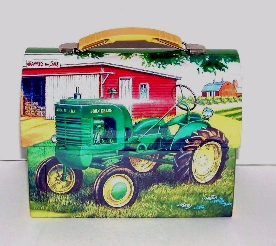 John Deere Lunch Box "apples For Sale" Edward C Schaefer 1997 Farming Tractor