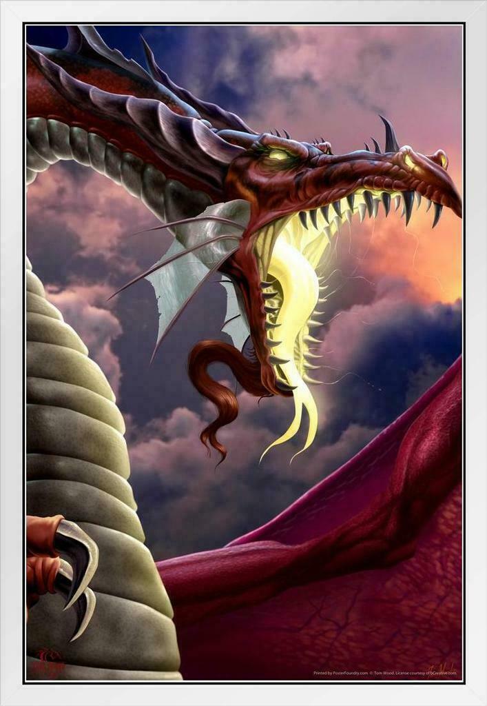 Artist Tom Wood Wretched Dragon Fantasy Art Print Poster New 22x34 Free Shipping