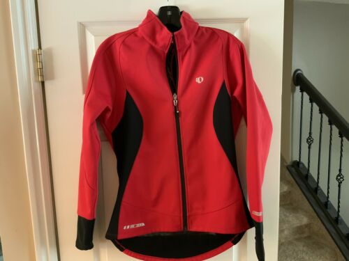 Pearl Izumi Womens Size Medium Cycling Jacket Full Zip Red Black