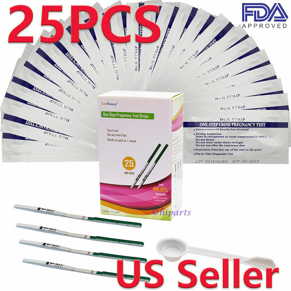 One Step Hcg Early Pregnancy Urine Test Strips Kit Stick Home Women Fda Approved