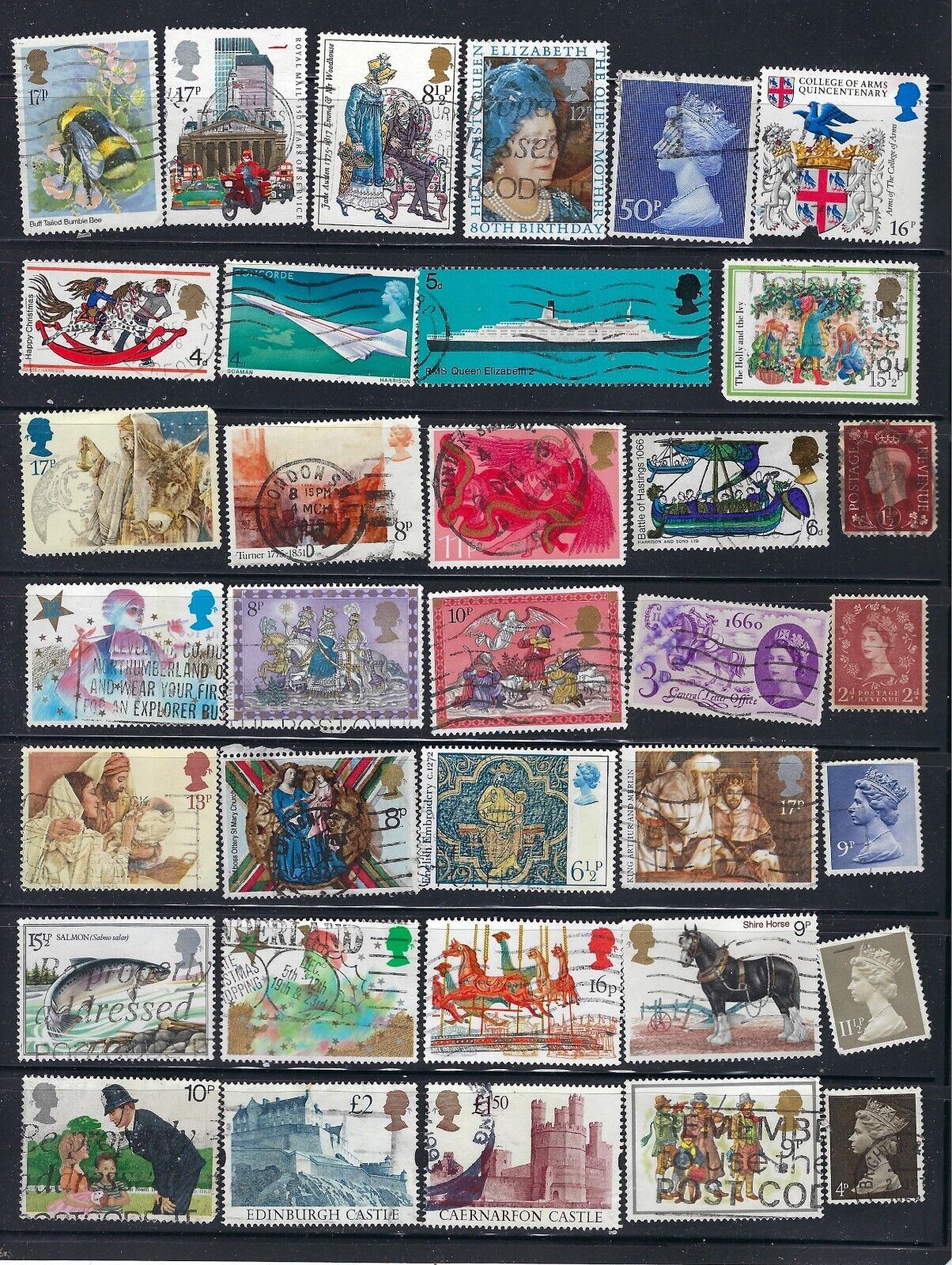 Great Britain: Small Lot Of Stamps  Fine Used 113013