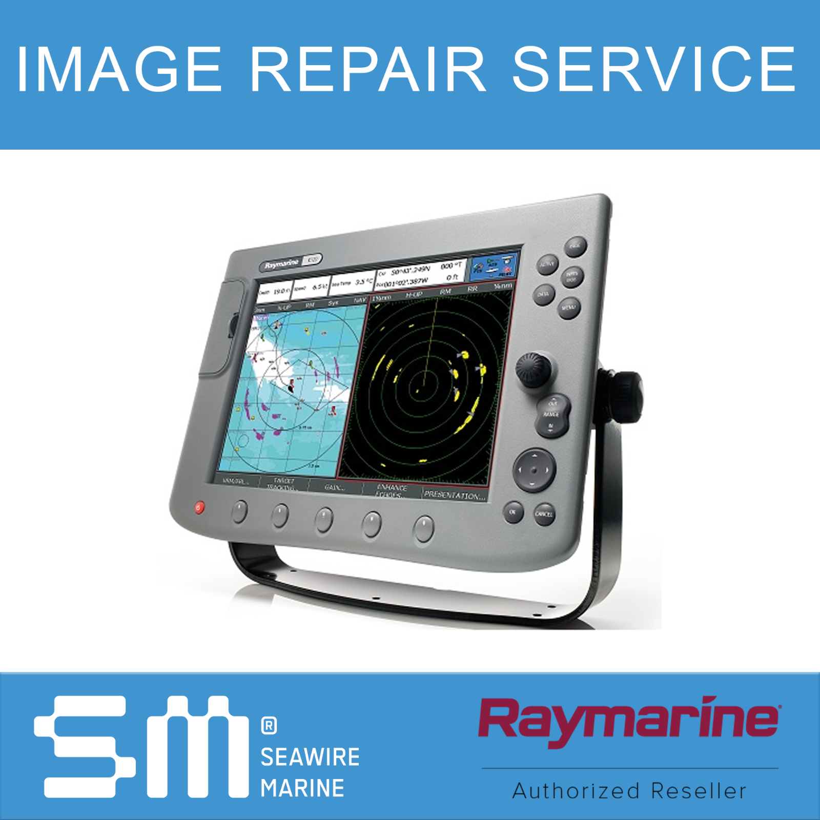 Raymarine C120 C80 C70 Lcd Image Repair With Software Upgrade | 1 Year Warranty!