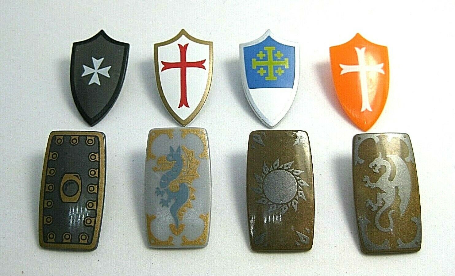 Custom Knight's Shield For Lego Minifigures -castle Elf Lotr- Pick Your Color