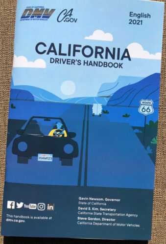 2021 California Dmv Drivers Driver Handbook Manual English Version Ca Fast 2020