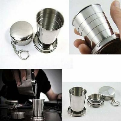 Stainless Steel Portable Outdoor Travel Folding Collapsible Cup Telescopic Cups