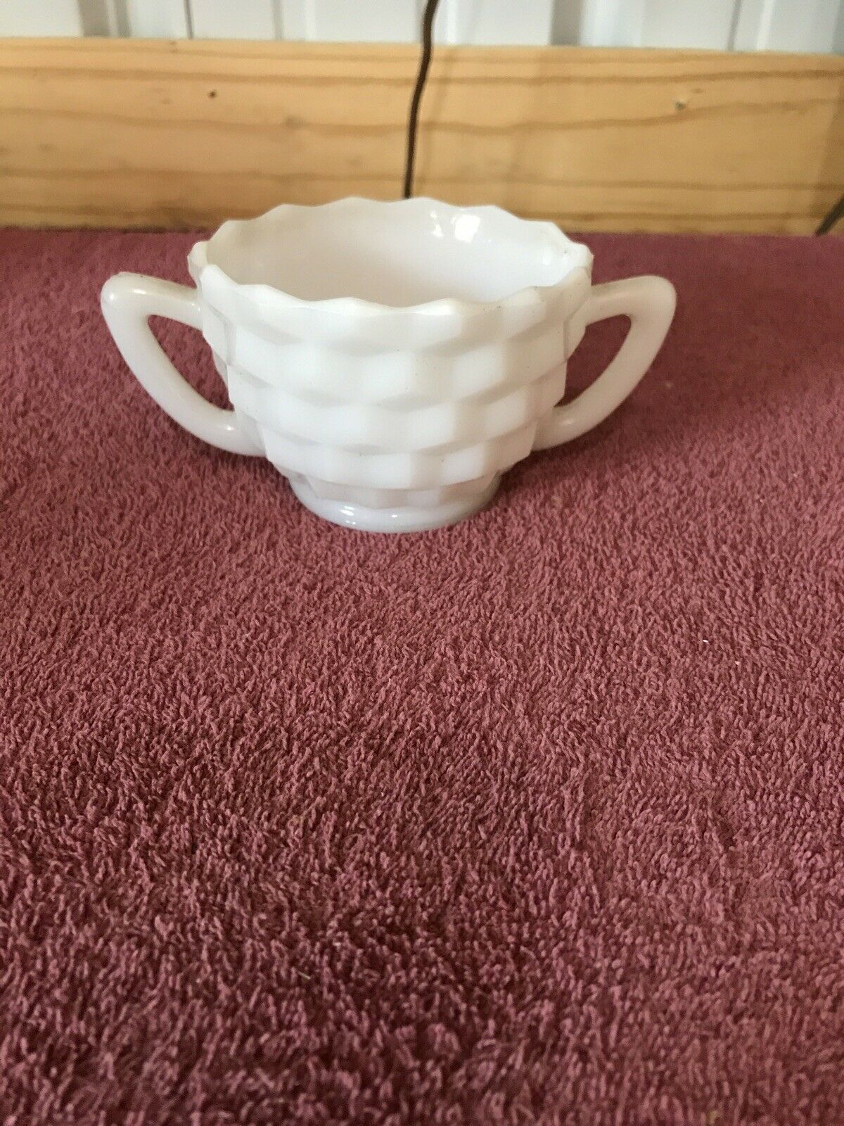 Cubed Sugar Bowl White